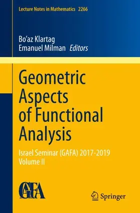 Milman / Klartag |  Geometric Aspects of Functional Analysis | Buch |  Sack Fachmedien