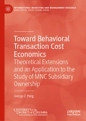 Peng | Toward Behavioral Transaction Cost Economics | E-Book | sack.de