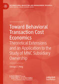 Peng |  Toward Behavioral Transaction Cost Economics | eBook | Sack Fachmedien