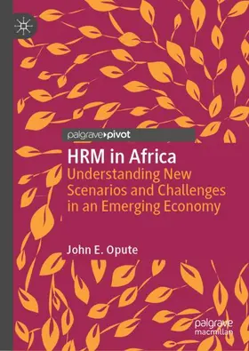Opute |  HRM in Africa | Buch |  Sack Fachmedien