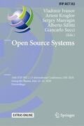 Ivanov / Sillitti / Kruglov |  Open Source Systems | Buch |  Sack Fachmedien
