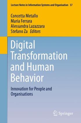 Metallo / Za / Ferrara |  Digital Transformation and Human Behavior | Buch |  Sack Fachmedien