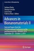 Piotto / Rossi / Concilio |  Advances in Bionanomaterials II | Buch |  Sack Fachmedien