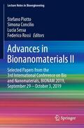 Piotto / Concilio / Sessa |  Advances in Bionanomaterials II | Buch |  Sack Fachmedien