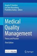 Giardino / Varkey / Riesenberg |  Medical Quality Management | Buch |  Sack Fachmedien