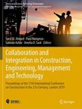 Ahmed / D. Saul / Hampton |  Collaboration and Integration in Construction, Engineering, Management and Technology | Buch |  Sack Fachmedien