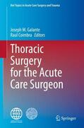Coimbra / Galante |  Thoracic Surgery for the Acute Care Surgeon | Buch |  Sack Fachmedien