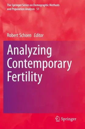 Schoen |  Analyzing Contemporary Fertility | Buch |  Sack Fachmedien