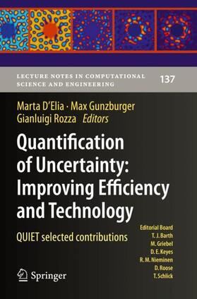 D'Elia / Rozza / Gunzburger | Quantification of Uncertainty: Improving Efficiency and Technology | Buch | 978-3-030-48723-2 | sack.de