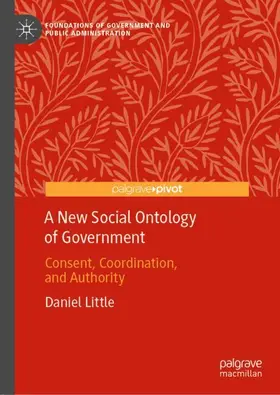 Little |  A New Social Ontology of Government | Buch |  Sack Fachmedien