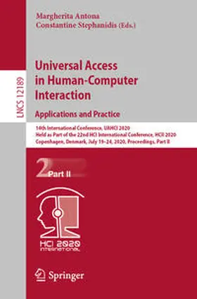 Antona / Stephanidis |  Universal Access in Human-Computer Interaction. Applications and Practice | eBook | Sack Fachmedien