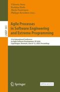 Stray / Kruchten / Hoda |  Agile Processes in Software Engineering and Extreme Programming | Buch |  Sack Fachmedien