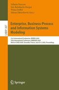 Nurcan / Zdravkovic / Reinhartz-Berger |  Enterprise, Business-Process and Information Systems Modeling | Buch |  Sack Fachmedien