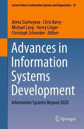 Siarheyeva / Barry / Schneider |  Advances in Information Systems Development | Buch |  Sack Fachmedien