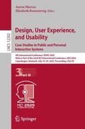 Rosenzweig / Marcus |  Design, User Experience, and Usability. Case Studies in Public and Personal Interactive Systems | Buch |  Sack Fachmedien