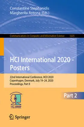 Stephanidis / Antona |  HCI International 2020 - Posters | eBook | Sack Fachmedien