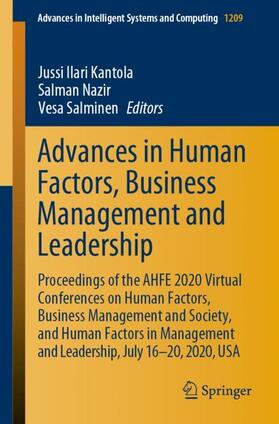 Kantola / Salminen / Nazir |  Advances in Human Factors, Business Management and Leadership | Buch |  Sack Fachmedien