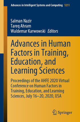Nazir / Ahram / Karwowski |  Advances in Human Factors in Training, Education, and Learning Sciences | eBook | Sack Fachmedien
