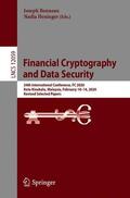 Heninger / Bonneau |  Financial Cryptography and Data Security | Buch |  Sack Fachmedien