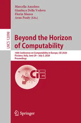 Anselmo / Della Vedova / Manea | Beyond the Horizon of Computability | E-Book | sack.de