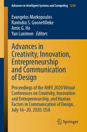 Markopoulos / Goonetilleke / Ho |  Advances in Creativity, Innovation, Entrepreneurship and Communication of Design | eBook | Sack Fachmedien