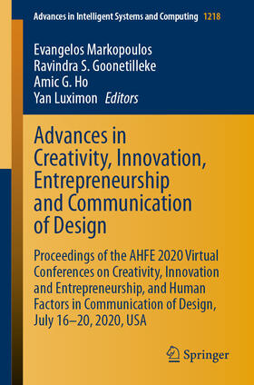 Markopoulos / Goonetilleke / Ho | Advances in Creativity, Innovation, Entrepreneurship and Communication of Design | E-Book | sack.de