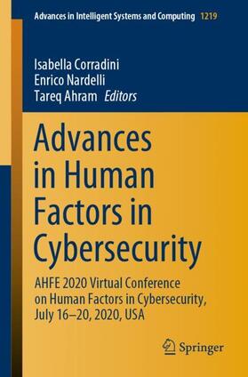 Corradini / Ahram / Nardelli |  Advances in Human Factors in Cybersecurity | Buch |  Sack Fachmedien