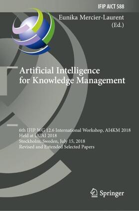 Mercier-Laurent | Artificial Intelligence for Knowledge Management | Buch | 978-3-030-52902-4 | sack.de