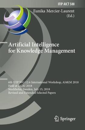 Mercier-Laurent | Artificial Intelligence for Knowledge Management | Buch | 978-3-030-52905-5 | sack.de