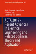 Cortes Tobar / Hoang Duy / Trong Dao |  AETA 2019 - Recent Advances in Electrical Engineering and Related Sciences: Theory and Application | eBook | Sack Fachmedien