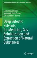 Fourmentin / Lichtfouse / Costa Gomes |  Deep Eutectic Solvents for Medicine, Gas Solubilization and Extraction of Natural Substances | Buch |  Sack Fachmedien