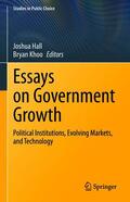 Hall / Khoo |  Essays on Government Growth | eBook | Sack Fachmedien