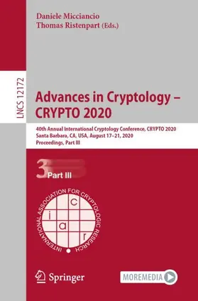 Ristenpart / Micciancio |  Advances in Cryptology - CRYPTO 2020 | Buch |  Sack Fachmedien