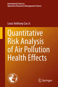 Cox Jr. |  Quantitative Risk Analysis of Air Pollution Health Effects | eBook | Sack Fachmedien