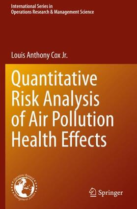 Cox Jr. | Quantitative Risk Analysis of Air Pollution Health Effects | Buch | 978-3-030-57360-7 | sack.de