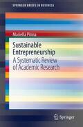 Pinna |  Sustainable Entrepreneurship | Buch |  Sack Fachmedien