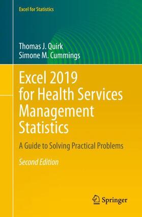 Cummings / Quirk | Excel 2019 for Health Services Management Statistics | Buch | sack.de