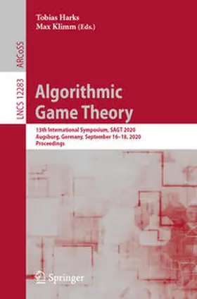Harks / Klimm | Algorithmic Game Theory | E-Book | sack.de