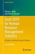 Palmer-Schuyler / Quirk |  Excel 2019 for Human Resource Management Statistics | Buch |  Sack Fachmedien