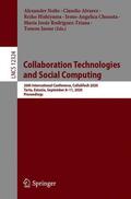 Nolte / Alvarez / Inoue |  Collaboration Technologies and Social Computing | Buch |  Sack Fachmedien