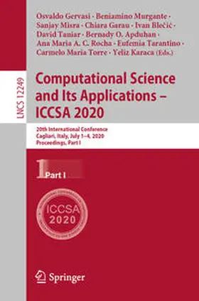 Gervasi / Murgante / Torre | Computational Science and Its Applications – ICCSA 2020 | E-Book | sack.de