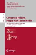 Miesenberger / Penáz / Manduchi |  Computers Helping People with Special Needs | Buch |  Sack Fachmedien