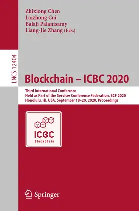 Chen / Zhang / Cui |  Blockchain - ICBC 2020 | Buch |  Sack Fachmedien