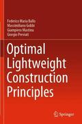 Ballo / Previati / Gobbi |  Optimal Lightweight Construction Principles | Buch |  Sack Fachmedien