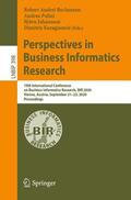 Buchmann / Karagiannis / Polini |  Perspectives in Business Informatics Research | Buch |  Sack Fachmedien
