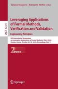 Steffen / Margaria |  Leveraging Applications of Formal Methods, Verification and Validation: Engineering Principles | Buch |  Sack Fachmedien