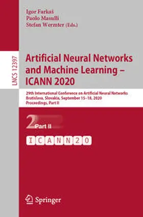 Farkaš / Farkas / Masulli |  Artificial Neural Networks and Machine Learning – ICANN 2020 | eBook | Sack Fachmedien
