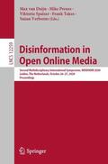 van Duijn / Preuss / Verberne |  Disinformation in Open Online Media | Buch |  Sack Fachmedien