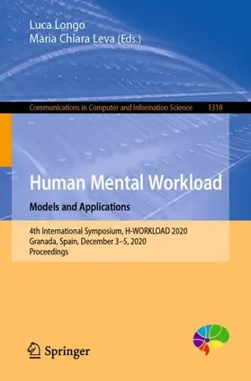 Leva / Longo |  Human Mental Workload: Models and Applications | Buch |  Sack Fachmedien
