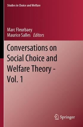 Salles / Fleurbaey | Conversations on Social Choice and Welfare Theory - Vol. 1 | Buch | 978-3-030-62771-3 | sack.de